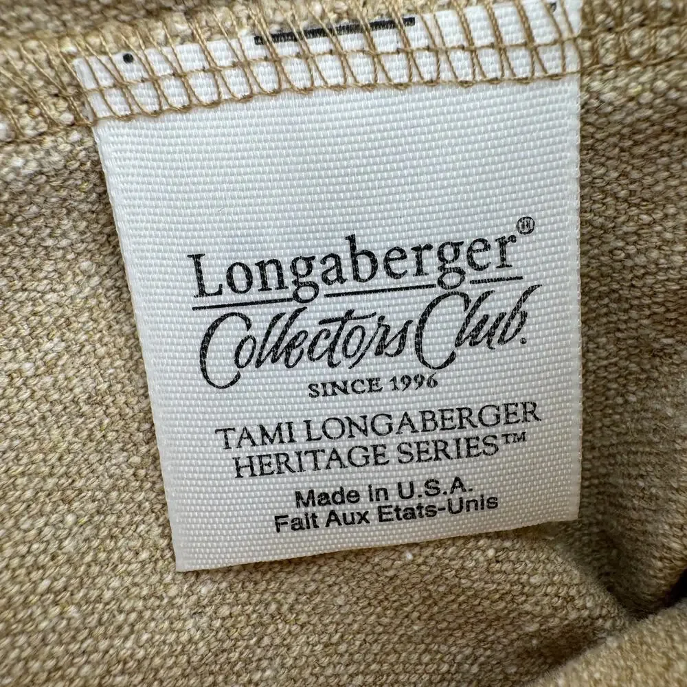 Longaberger Basket Liner Collectors Club Flared Rectangle Bottom
